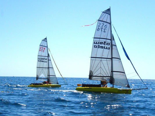 Comparing the WindRider 17 to the Weta Trimaran