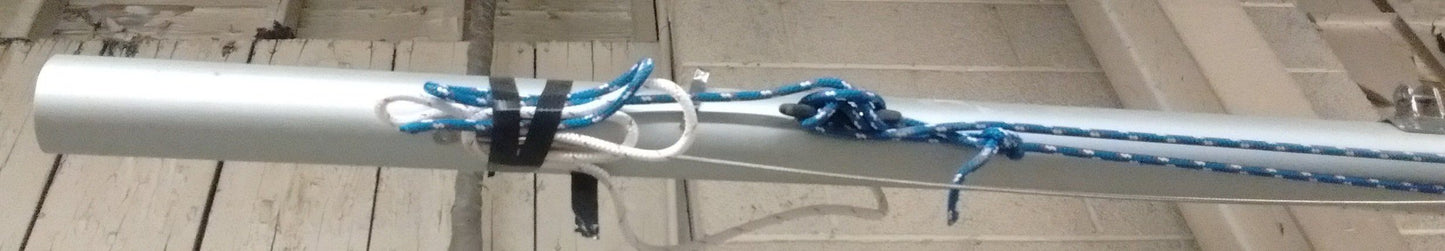 JY15 Mast Parts Nickels Boat Works Add Windex Add Main Halyard Add Jib Halyard