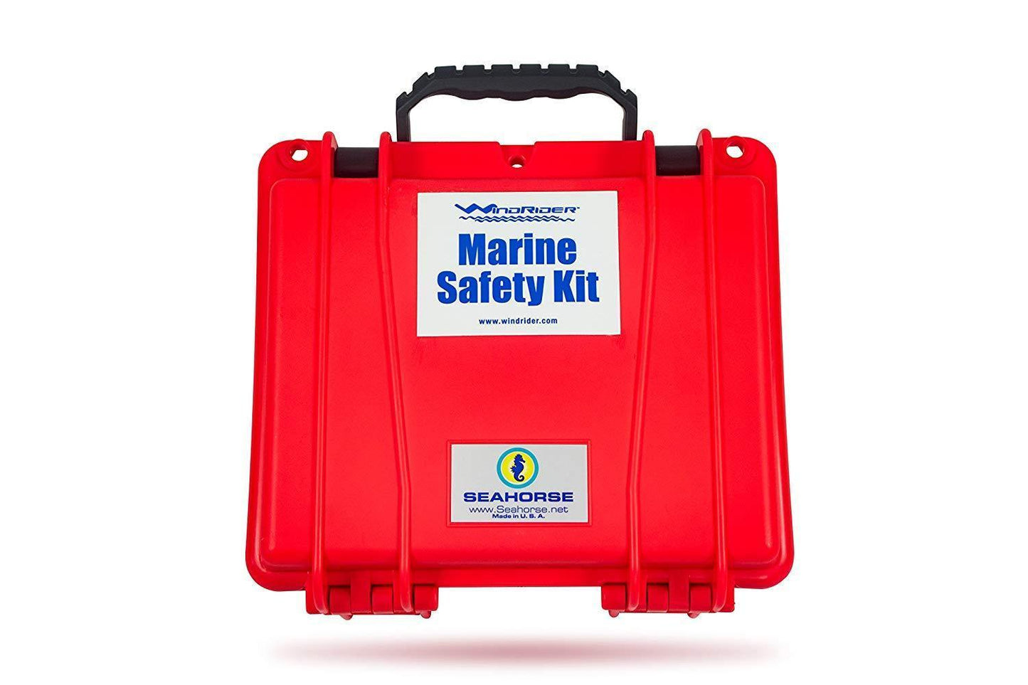 WindRider USCG Boating Safety Kit - Electronic Flare - First Aid Kit - Whistle - Multi tool - Waterproof Case Boats WindRider