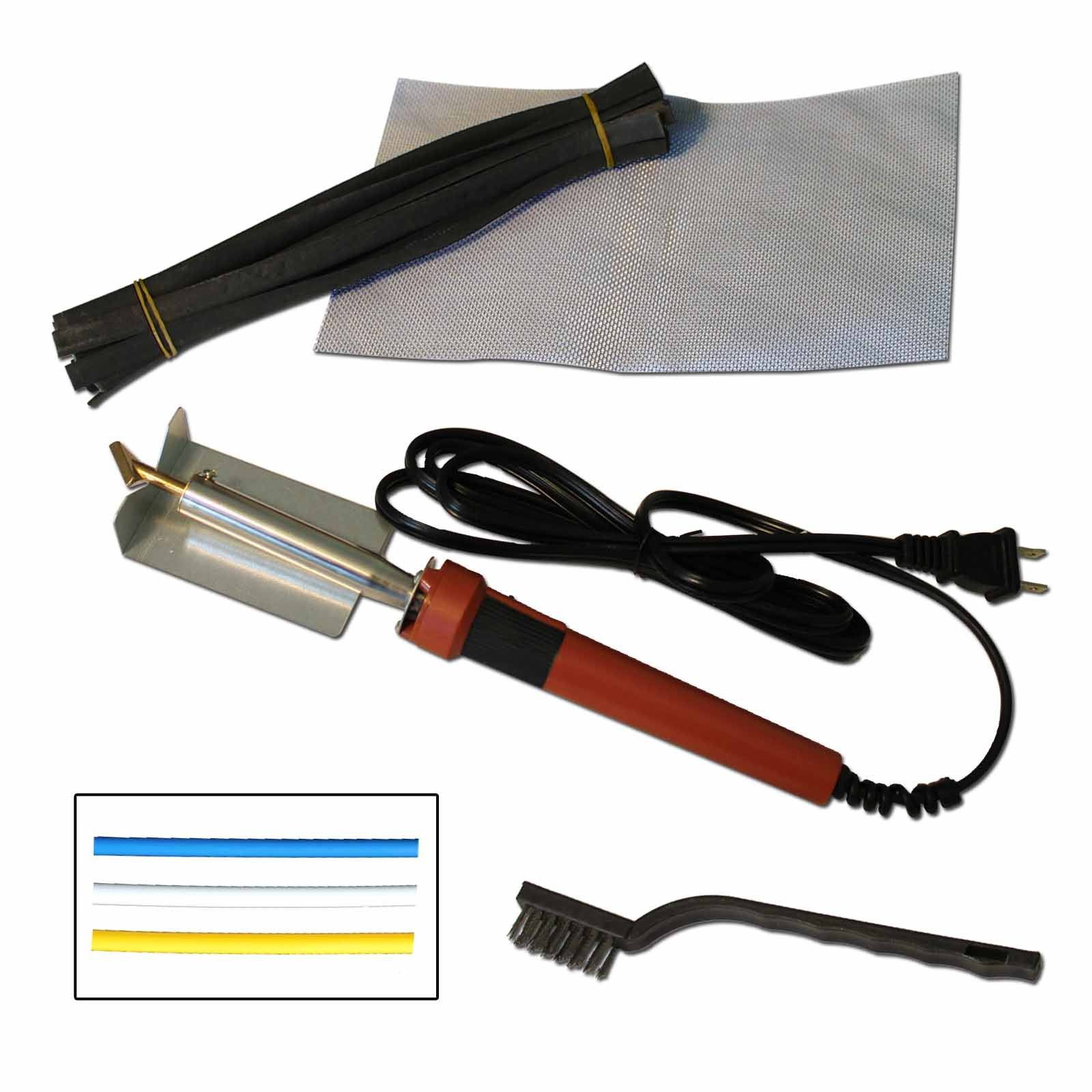 80 Watt Iron Plastic Welding Kit for WR17, WR16 or WR10/WRTango - Choose From White, Blue, or Yellow Plastic Rod - WindRider