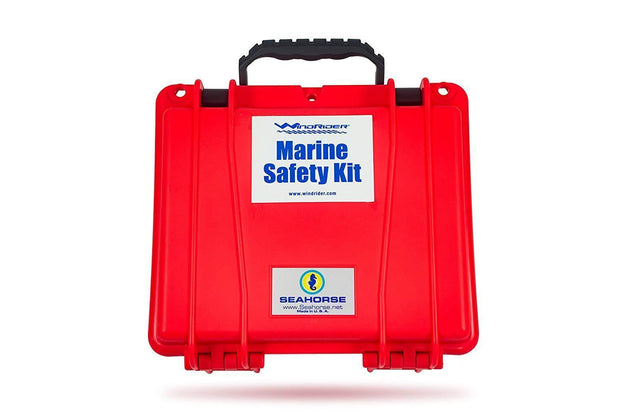 WindRider USCG Boating Safety Kit - Electronic Flare - First Aid Kit - Whistle - Multi tool - Waterproof Case Boats WindRider 
