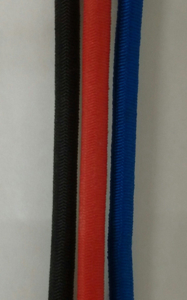 New England Ropes 6mm Shock Cord in 3 Colors Parts Company Black 