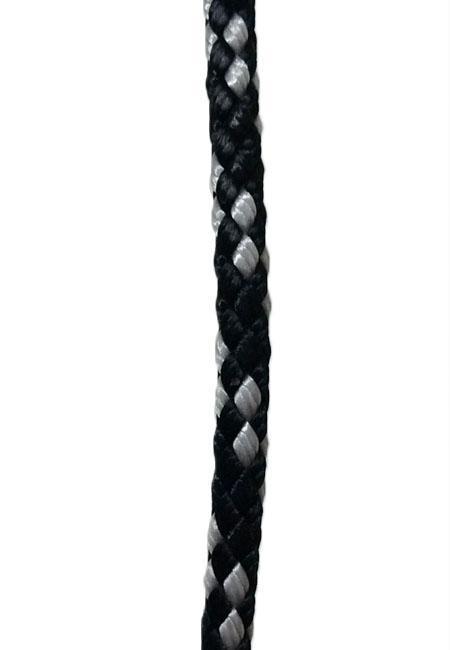 Robline 8-Plaited Dinghy 4mm Boat Rope Black Parts Company 
